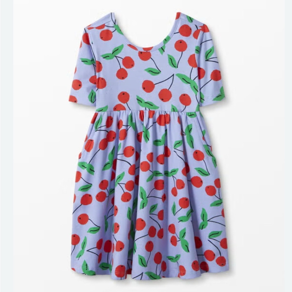 Hanna Andersson Cherry Skater Dress with Pockets